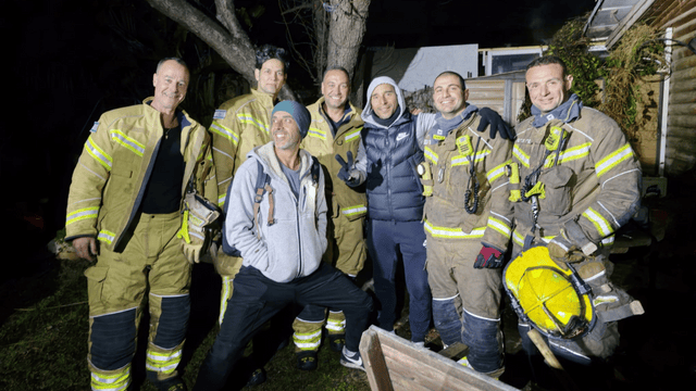 אלי פיניש ומריאנו אידלמן בזירת האירוע 