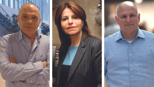 פרופ' וייס, דליה איציק ואמנון ברוכיאן (צילום: אלכס קולומיסקי ושלומי כהן) פרופ' וייס, דליה איציק ואמנון ברוכיאן