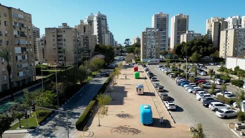 משאיות המזון כבר כאן. טיילת בן גוריון