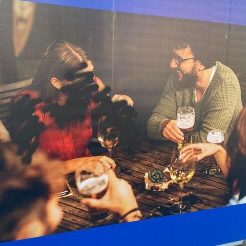 שלט שהושחת בקרית נורדאו (צילום: פרטי) שלט שהושחת בקרית נורדאו