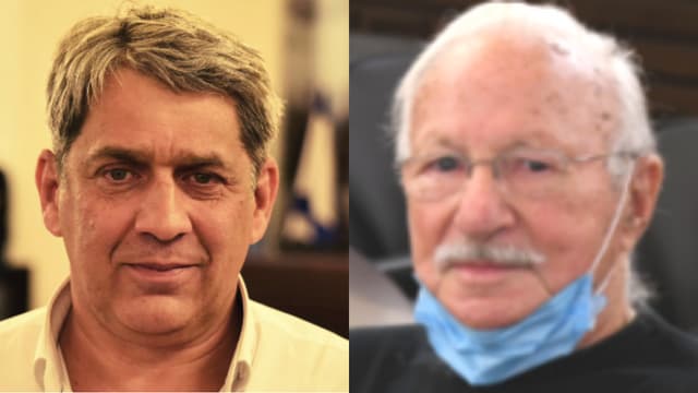 אלי לנדאו (ימין) ולזר קפלון