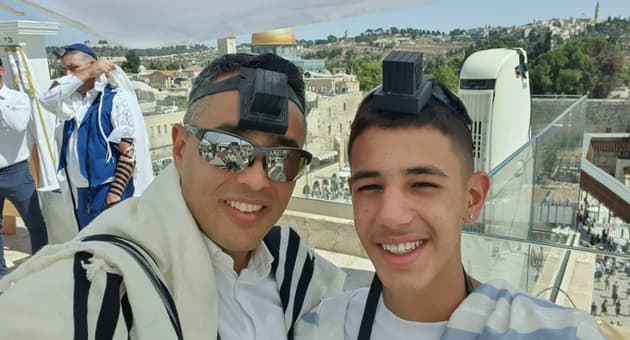 אסף שטרן ובנו אריאל ז"ל