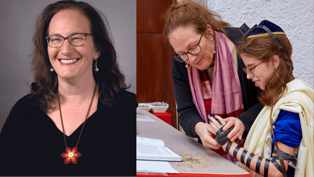 הרבה גרץ מעבירה שיעור עלייה לתורה