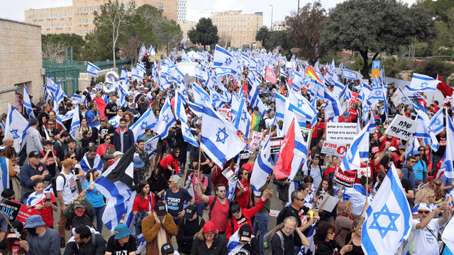 המחאה מול הכנסת.