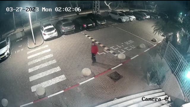 החניה בה נוקבו הצמיגים