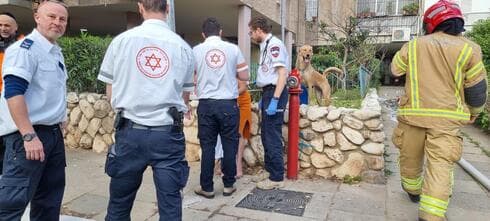 מזירת השריפה בבת ים