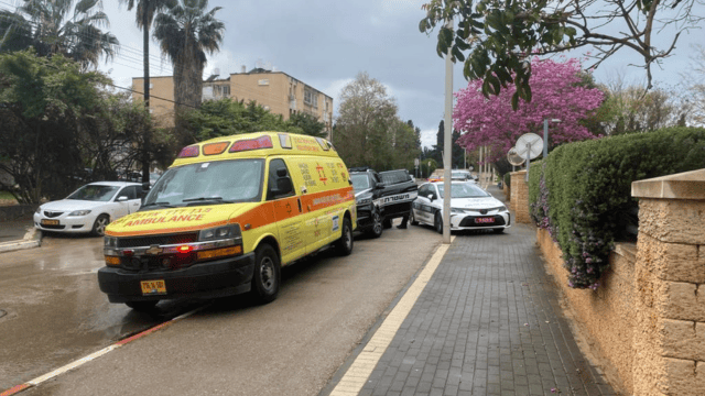 אמבולנס בזירה בפרדס חנה