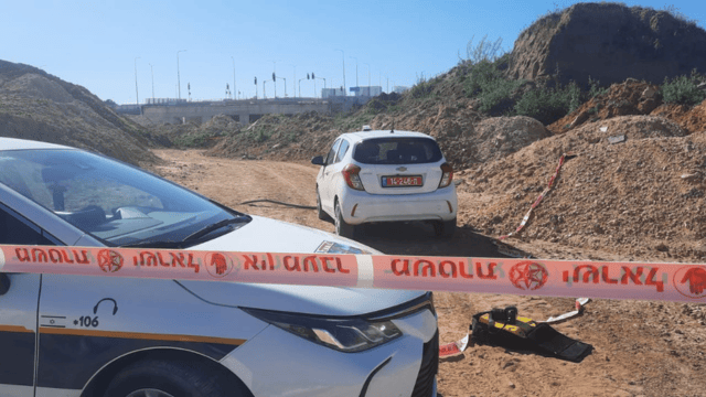 זירת מציאת הגופה באזור יער חדרה