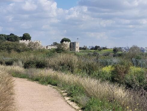 מבצר אנטיפטרוס כפי שנראה מהמסלול (לא מתוך הגן הלאומי) (צילום ארכיון: ניצן ינקו) מבצר אנטיפטרוס כפי שנראה מהמסלול (לא מתוך הגן הלאומי)