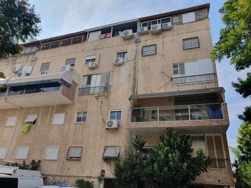 הבניין שבו אירע הרצח בקרית ביאליק