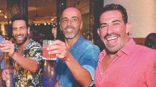 מימין: בר פלח, אלי פיניש ואיזי (צילום: פרטי) מימין: בר פלח, אלי פיניש ואיזי