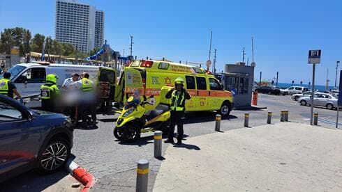 מזירת האירוע בחוף המזח
