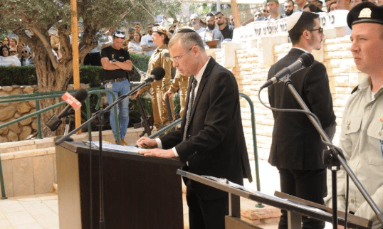 השר יריב לוין בטקס באופקים