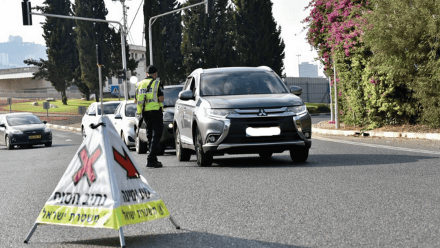 הגנב נפצע קל. מחסום משטרתי