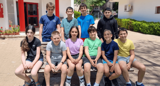 תלמידי בית ספר שדות יואב שעלו לגמר