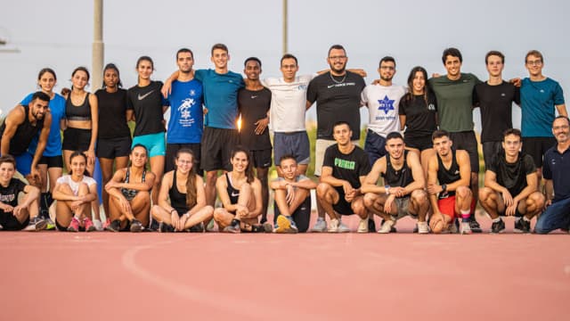 ספורטאים ממכבי אצלטי הנגב שהשתתפו בתחרות