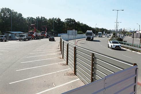 מתחם עבודה של הקו הירוק ברחוב אברהם בר מתחם עבודה של הקו הירוק ברחוב אברהם בר