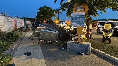 מזירת התאונה הקטלנית בראשון לציון