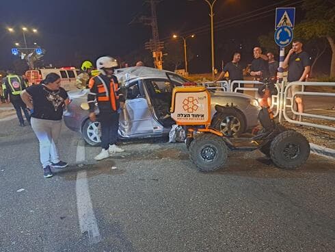 זירת התאונה בקרית אתא זירת התאונה בקרית אתא
