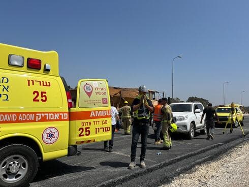 זירת האירוע בכביש 2