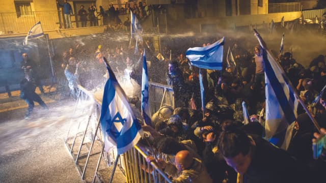 ההפגנות מול בית נתניהו ברחוב עזה 