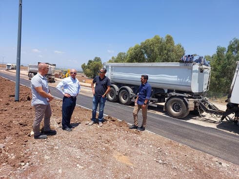 ראש העיר עפולה אבי אלקבץ בסיור בכביש 