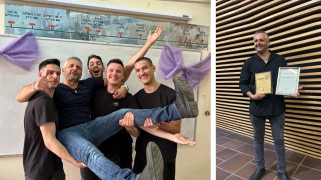 שיאל נובוקובסקי עם תלמידיו