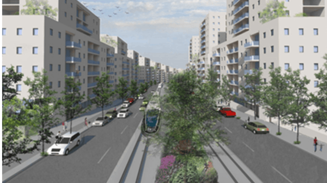 כך ייראה רכס לבן. (הדמיה: משרד האדריכלים קולקר־קולקר־אפשטיין) כך ייראה רכס לבן.
