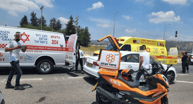 זירת התאונה בכביש 60 זירת התאונה בכביש 60