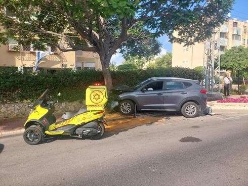 זירת התאונה בקרית ביאליק