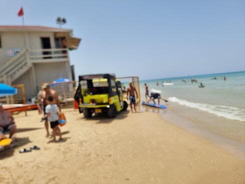 זירת האירוע בחוף עונות בנתניה