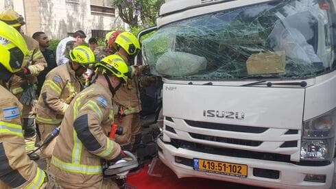תיעוד התאונה בבית הכרם