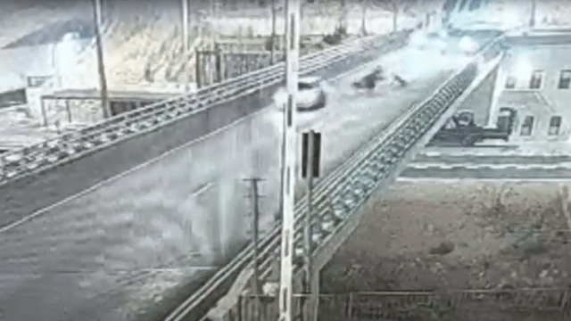 תיעוד התאונה בכביש 16