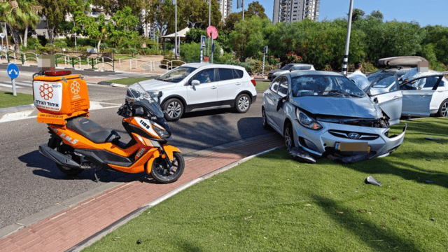 זירת התאונה ברחוב שידלובסקי