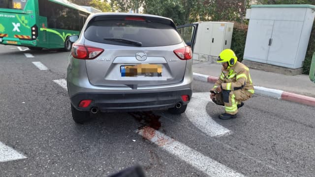 זירת האירוע הדריסה בצומת דניה