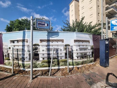 הגדלה משמעותית של צפיפות הבנייה. פינת הרחובות סוקולוב־המגינים צילום: גיל נחושתן