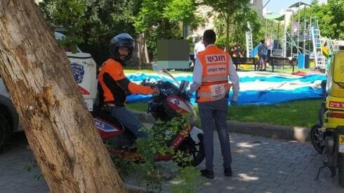 זירת האירוע ברחוב ירמיהו בנתניה