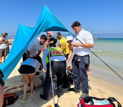 זירת אירוע הטביעה בחוף סירונית