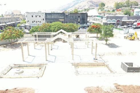 העבודות על גן העיר בטבריה 