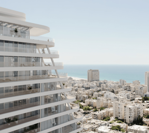 מגדל "אאורה פיבקו" בבת ים (הדמייה: Craft-TLV) מגדל "אאורה פיבקו" בבת ים