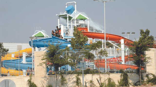 "מספיק בריכה אחת". פארק המים בליגד