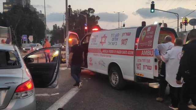 זירת הרצח בגן שמואל. אתמול