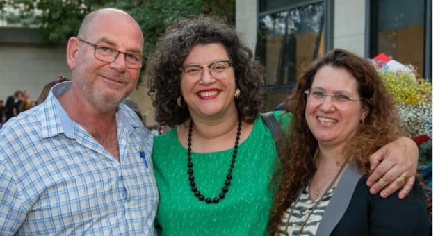 פרופ' זאביק גרינברג ואורית דגני דיניסמן 