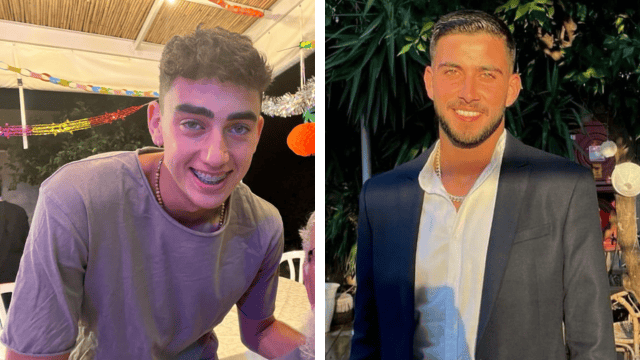אופיר אנגל ויונתן חי אזולאי (צילום: באדיבות המשפחות ) אופיר אנגל ויונתן חי אזולאי