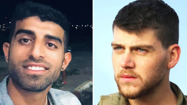 סמל ירון אורי שי ז"ל (מימין) ורס״ן פלג סאלם ז"ל
