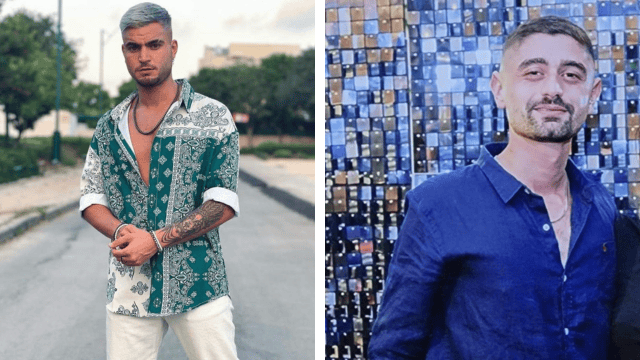 מימין: דניאל גולטמן ז"ל, בן בנציון חסיד ז"ל