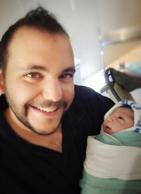 לידור סופר עם בנו