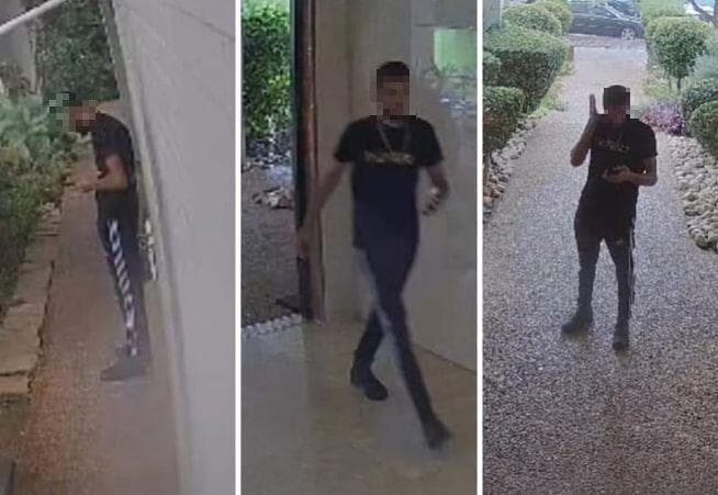 אדם שתועד בבניין בפתח תקוה (צילום: מתוך הרשת החברתית, שימוש לפי סעיף 27א לחוק זכויות יוצרים) אדם שתועד בבניין בפתח תקוה