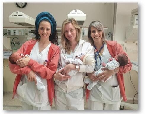 צוות מחלקת יולדות כרמל