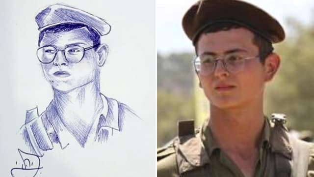 ציור של רב"ט מתן אברג'יל ז"ל